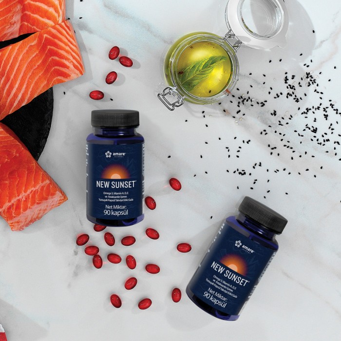 AMARE SUNSET - Top Quality Vitamin Complex (A,E,D) and OMEGA 3